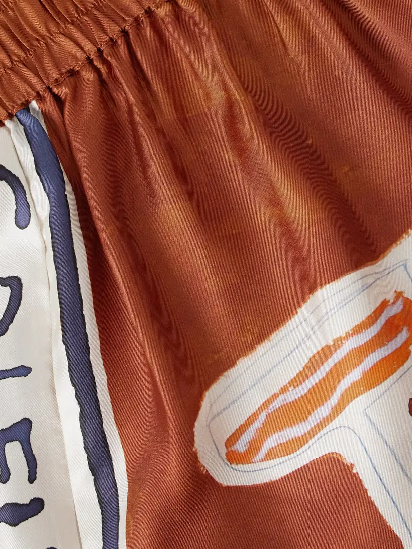 ALÉMAIS + Lrnce Soleil D'amour Printed Silk-twill Barrel-leg Pants | Thumbnail 5 ALÉMAIS + Lrnce Soleil D'amour Printed Silk-twill Barrel-leg Pants | Thumbnail 5