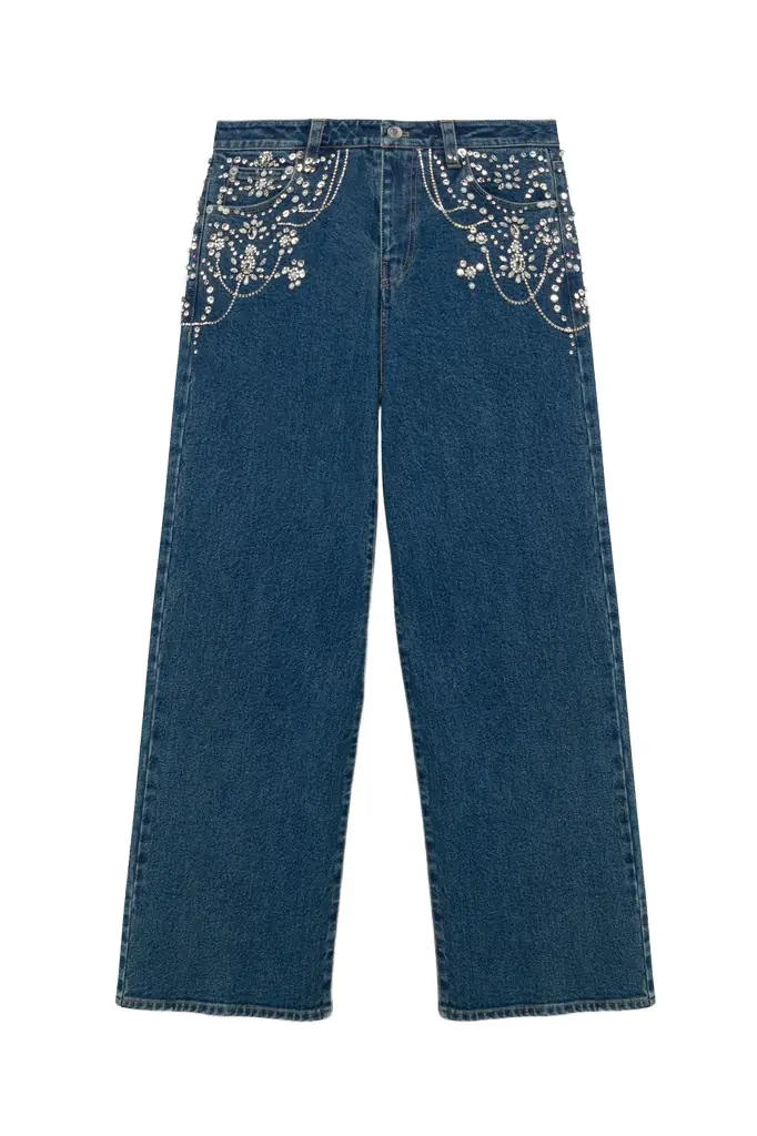 Simkhai Jude Embellished Crop Jean | Image 1 Simkhai Jude Embellished Crop Jean | Image 1