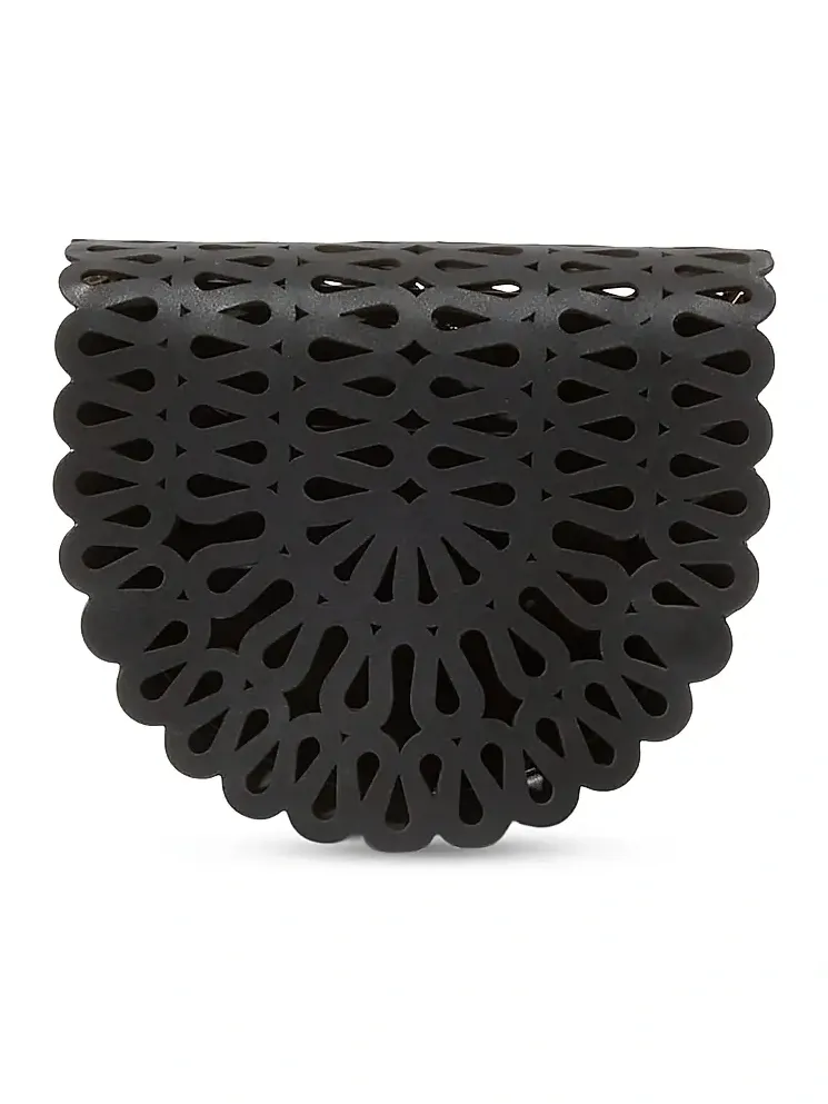 Women's McCall Laser-Cut Leather Saddle Bag