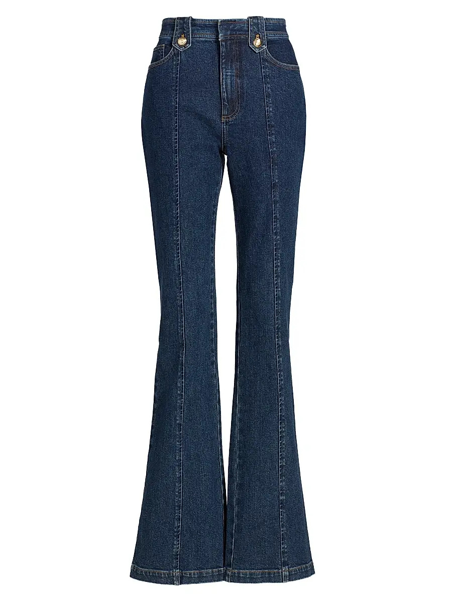 Cinq à Sept Women's Shailene Stretch High-Rise Bootcut Jeans - Fontaine | Image 1 Cinq à Sept Women's Shailene Stretch High-Rise Bootcut Jeans - Fontaine | Image 1