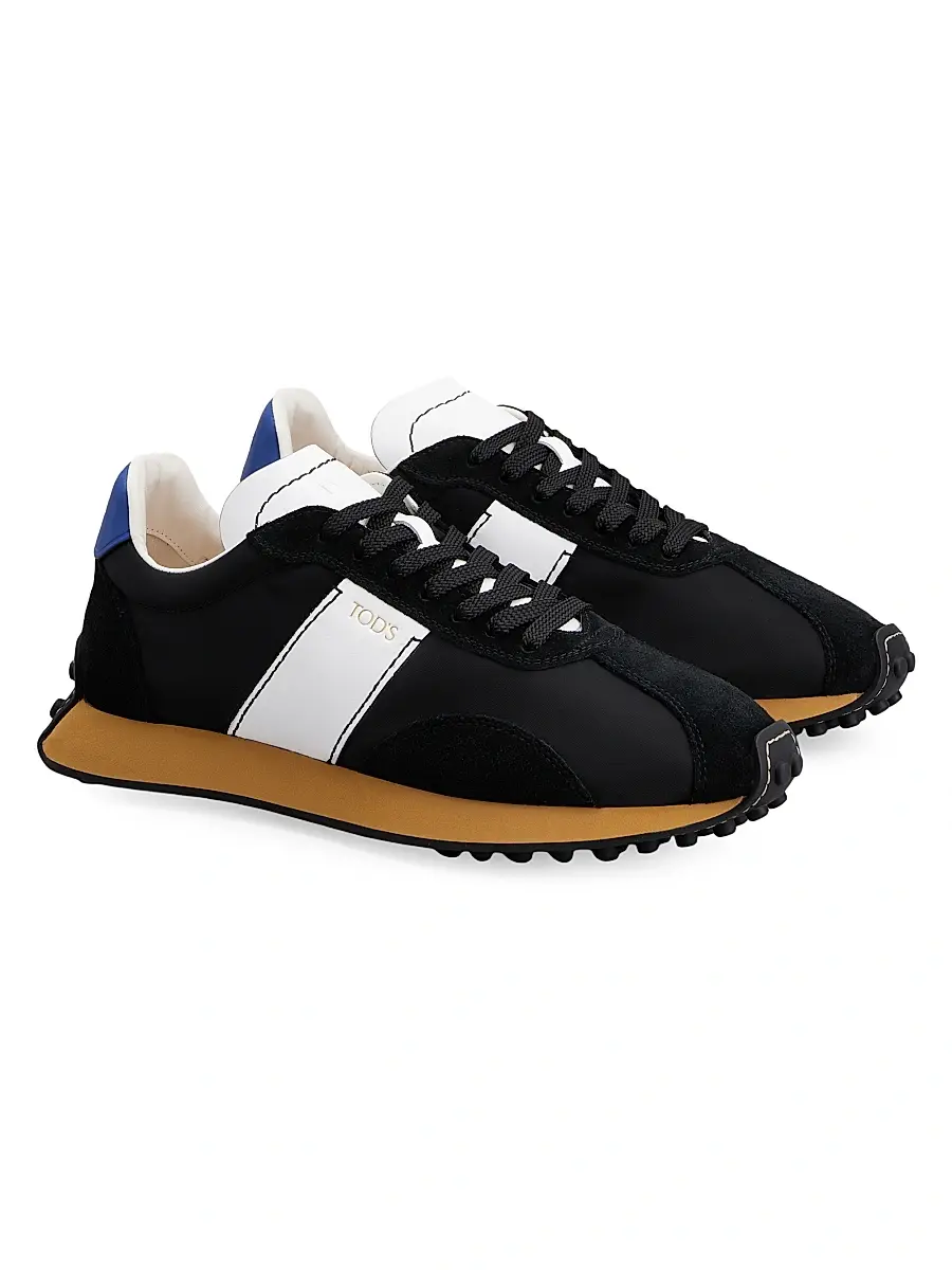 Tod's Men's T Vintage Low-Top Sneakers - Black | Thumbnail 2