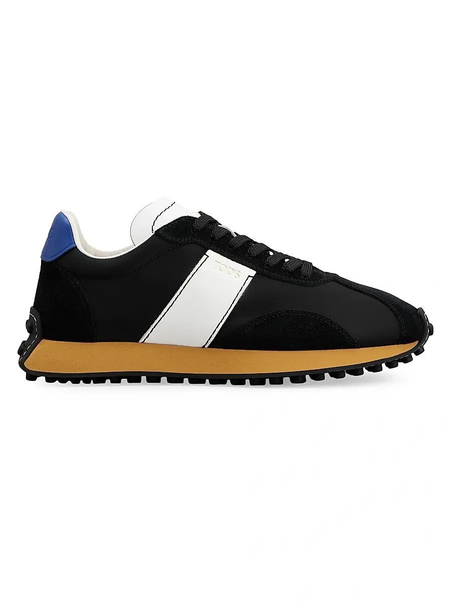 Tod's Men's T Vintage Low-Top Sneakers - Black | Image 1 Tod's Men's T Vintage Low-Top Sneakers - Black | Image 1