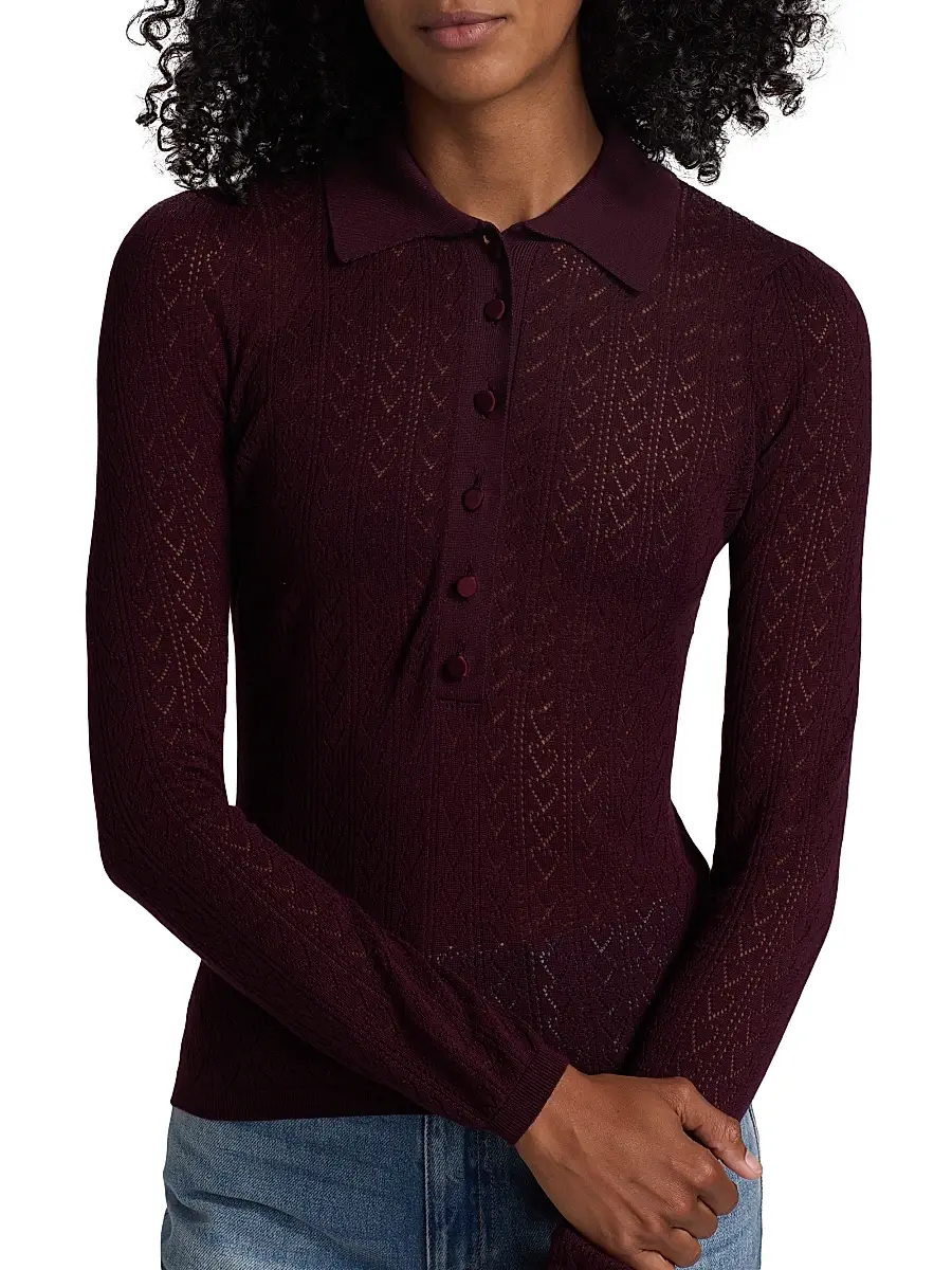 Generation Love Women's Channah Heart Pointelle Knit Sweater | Thumbnail 6 Generation Love Women's Channah Heart Pointelle Knit Sweater | Thumbnail 6