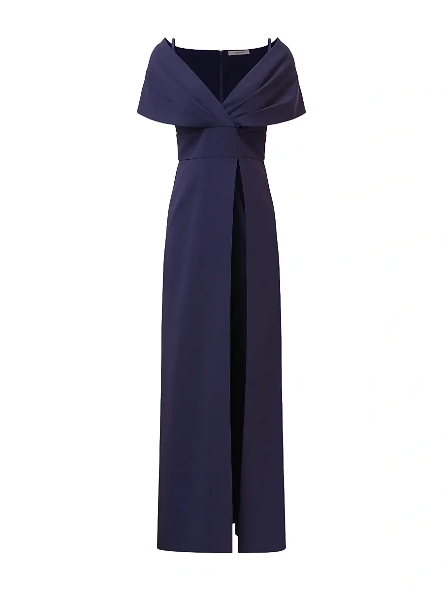 Kay Unger Women's Irelyn Stretch-Crepe Walk-Thru Jumpsuit - Twilight | Image 1 Kay Unger Women's Irelyn Stretch-Crepe Walk-Thru Jumpsuit - Twilight | Image 1