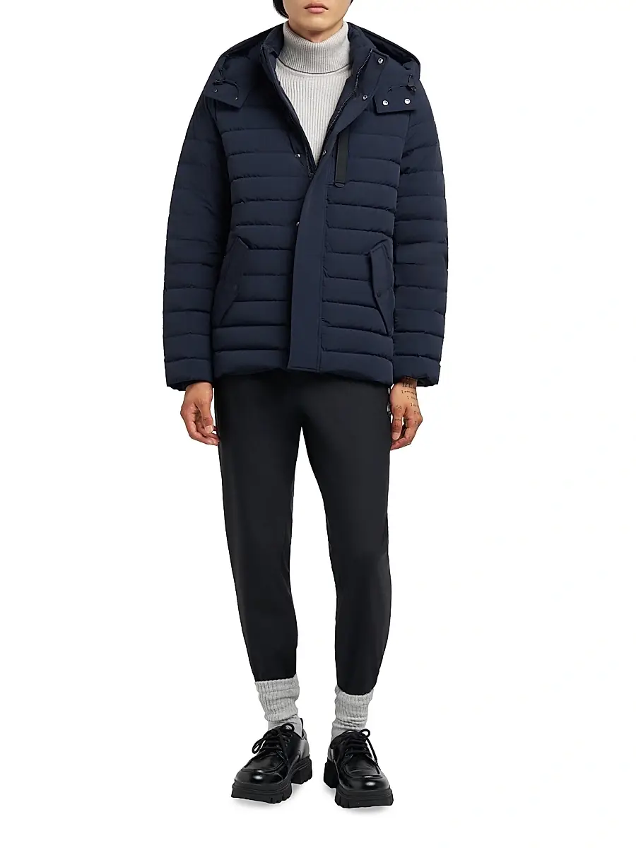 Moose Knuckles Men's Active Flex Greystone Puffer Jacket | Thumbnail 2 Moose Knuckles Men's Active Flex Greystone Puffer Jacket | Thumbnail 2