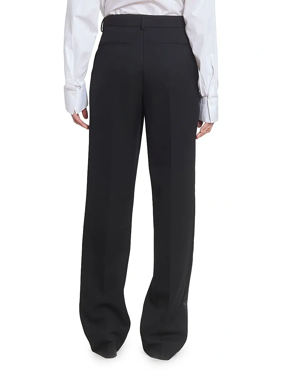 Victoria Beckham Women's Tailored Straight-Leg Trousers - Black | Thumbnail 5