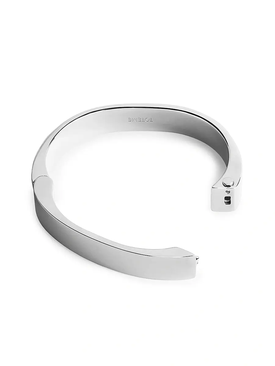 Toteme Women's Signature Silvertone Bracelet - Silver | Thumbnail 3 Toteme Women's Signature Silvertone Bracelet - Silver | Thumbnail 3