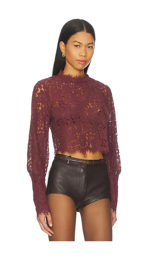Bardot Lace Georgia Top | Thumbnail 2 Bardot Lace Georgia Top | Thumbnail 2