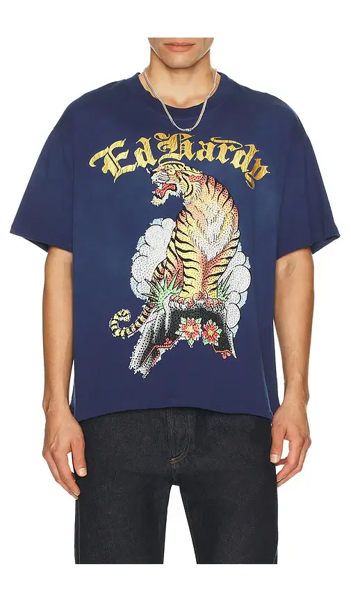 Ed Hardy Tiger Mountain Boxy Tee | Image 1 Ed Hardy Tiger Mountain Boxy Tee | Image 1