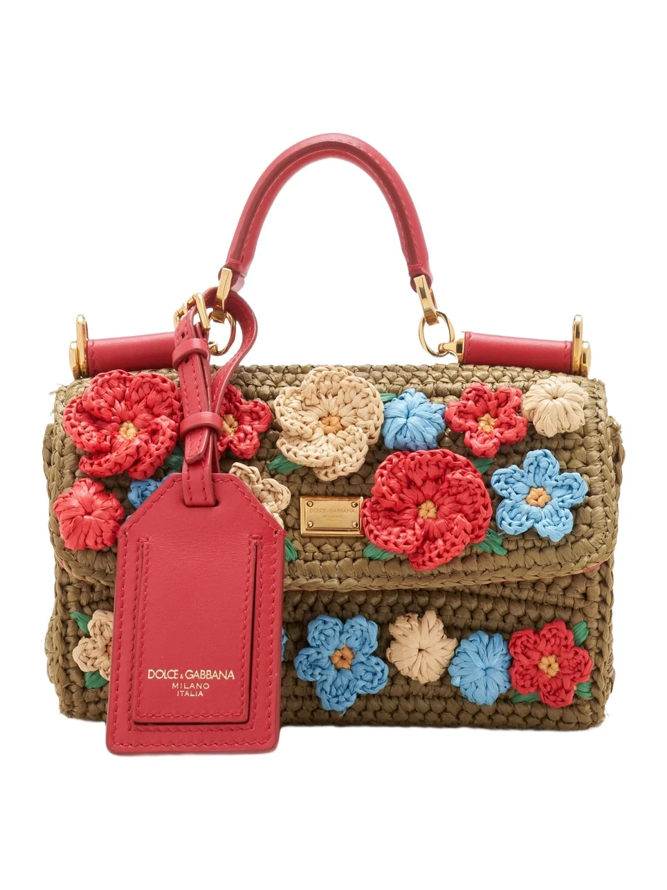 My Sicily Floral-Embellished Crochet Bag
