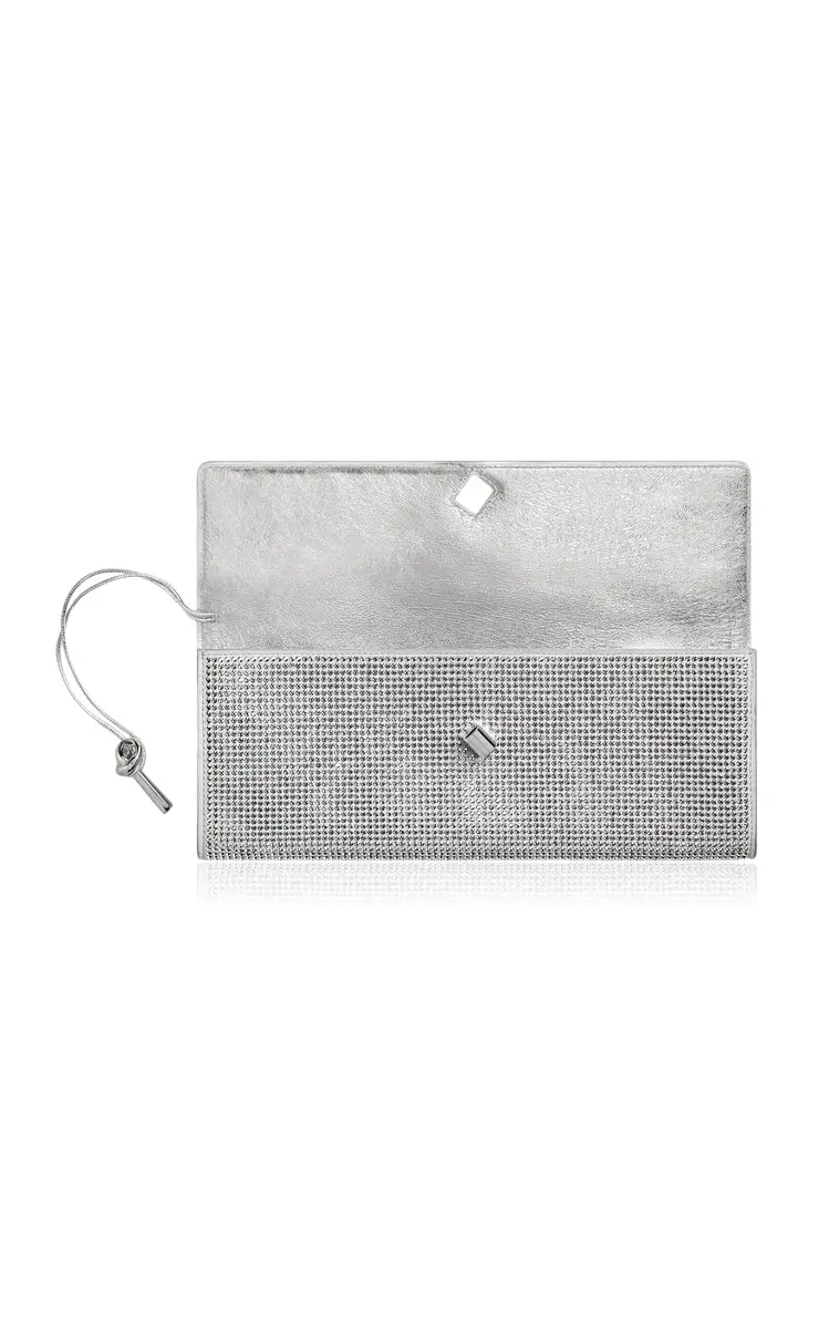 Bottega Veneta Andiamo Crystal-Embellished Leather Clutch | Thumbnail 4 Bottega Veneta Andiamo Crystal-Embellished Leather Clutch | Thumbnail 4