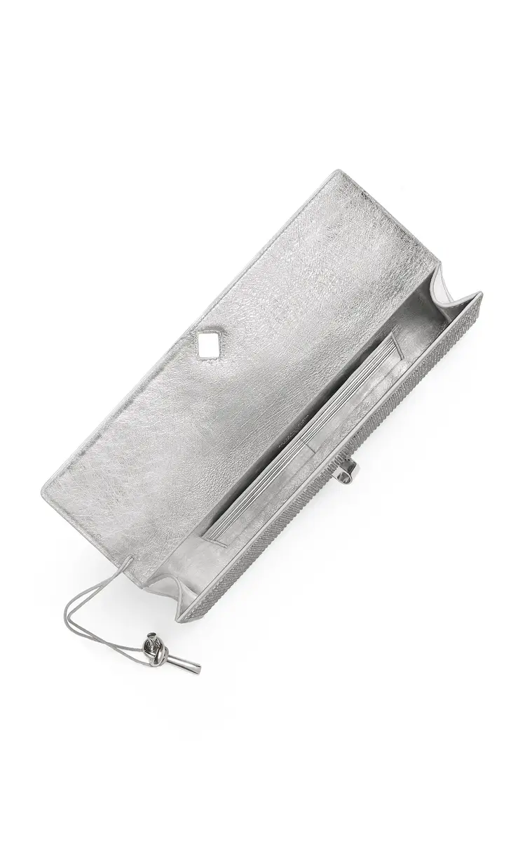 Bottega Veneta Andiamo Crystal-Embellished Leather Clutch | Thumbnail 5 Bottega Veneta Andiamo Crystal-Embellished Leather Clutch | Thumbnail 5