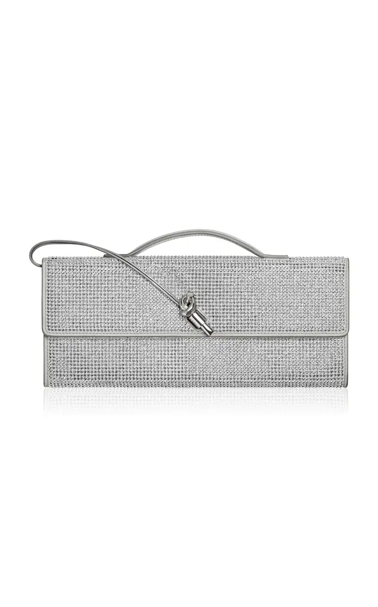 Bottega Veneta Andiamo Crystal-Embellished Leather Clutch | Thumbnail 6 Bottega Veneta Andiamo Crystal-Embellished Leather Clutch | Thumbnail 6