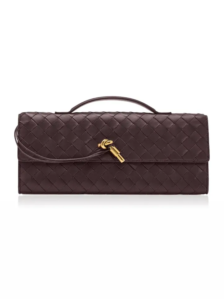Andiamo Intrecciato Leather Clutch