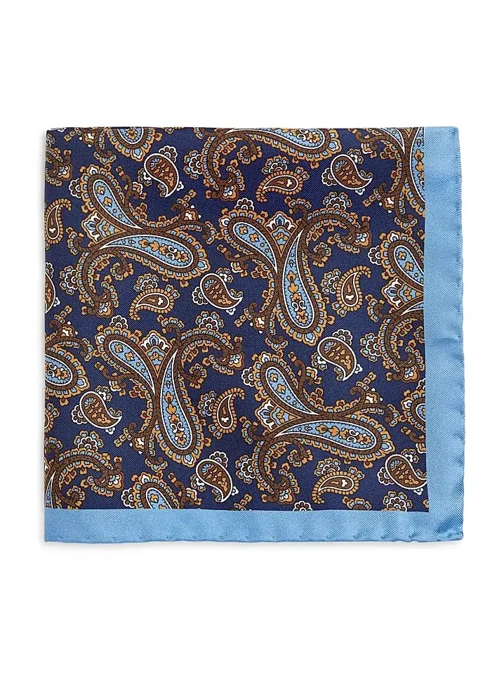 Saks Fifth Avenue Men's COLLECTION Paisley Silk Pocket Square