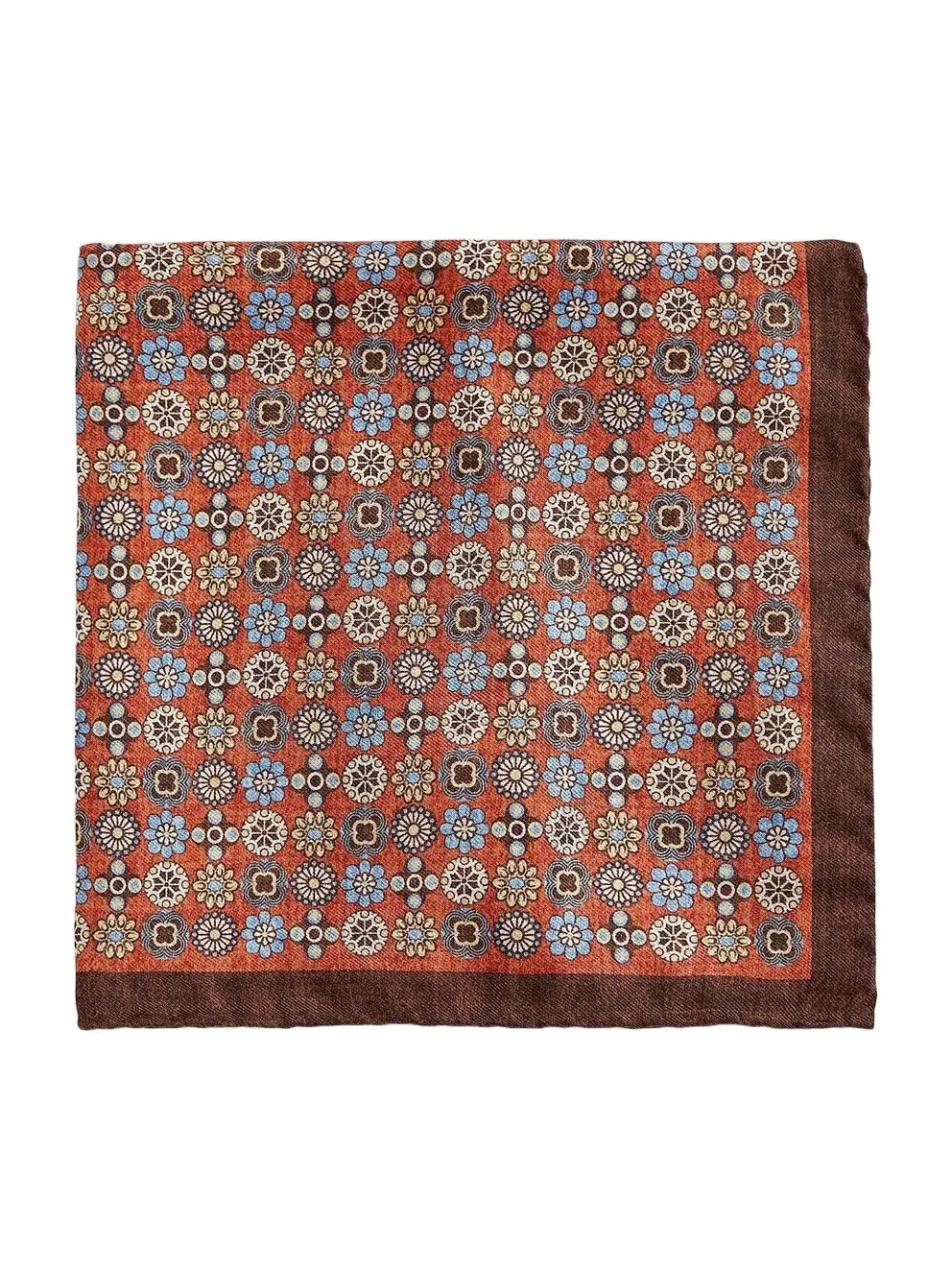Men's Floral Silk Pocket Square
