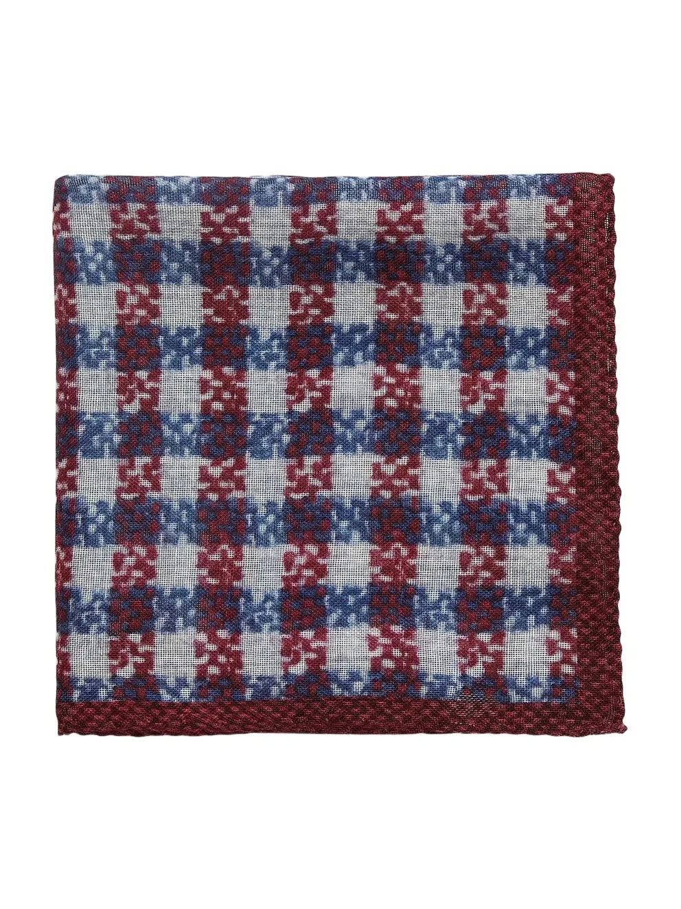 Saks Fifth Avenue Men's Plaid Silk Pocket Square