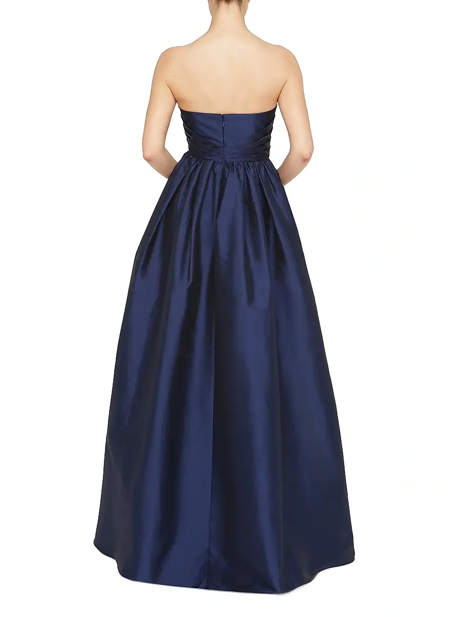 THEIA Women's Esmerina Taffeta Strapless Gown | Thumbnail 4 THEIA Women's Esmerina Taffeta Strapless Gown | Thumbnail 4