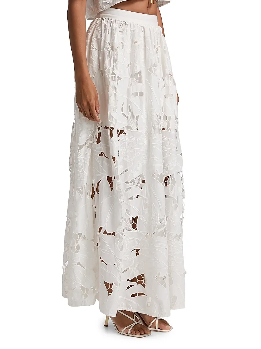 Amur Women's Mich Eyelet Maxi Skirt | Thumbnail 4