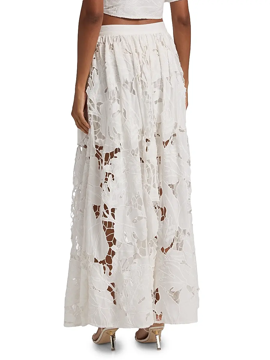 Amur Women's Mich Eyelet Maxi Skirt | Thumbnail 5