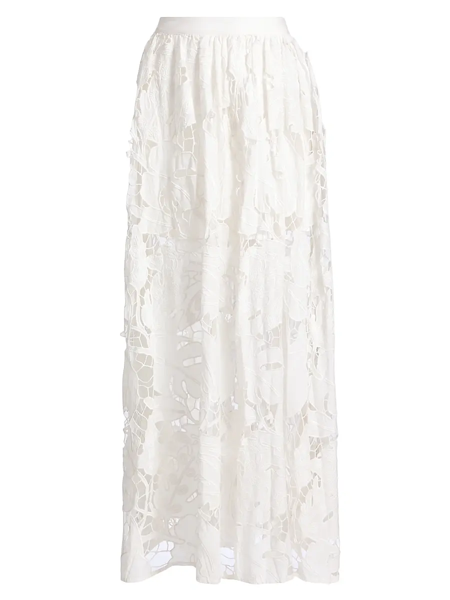 Amur Women's Mich Eyelet Maxi Skirt