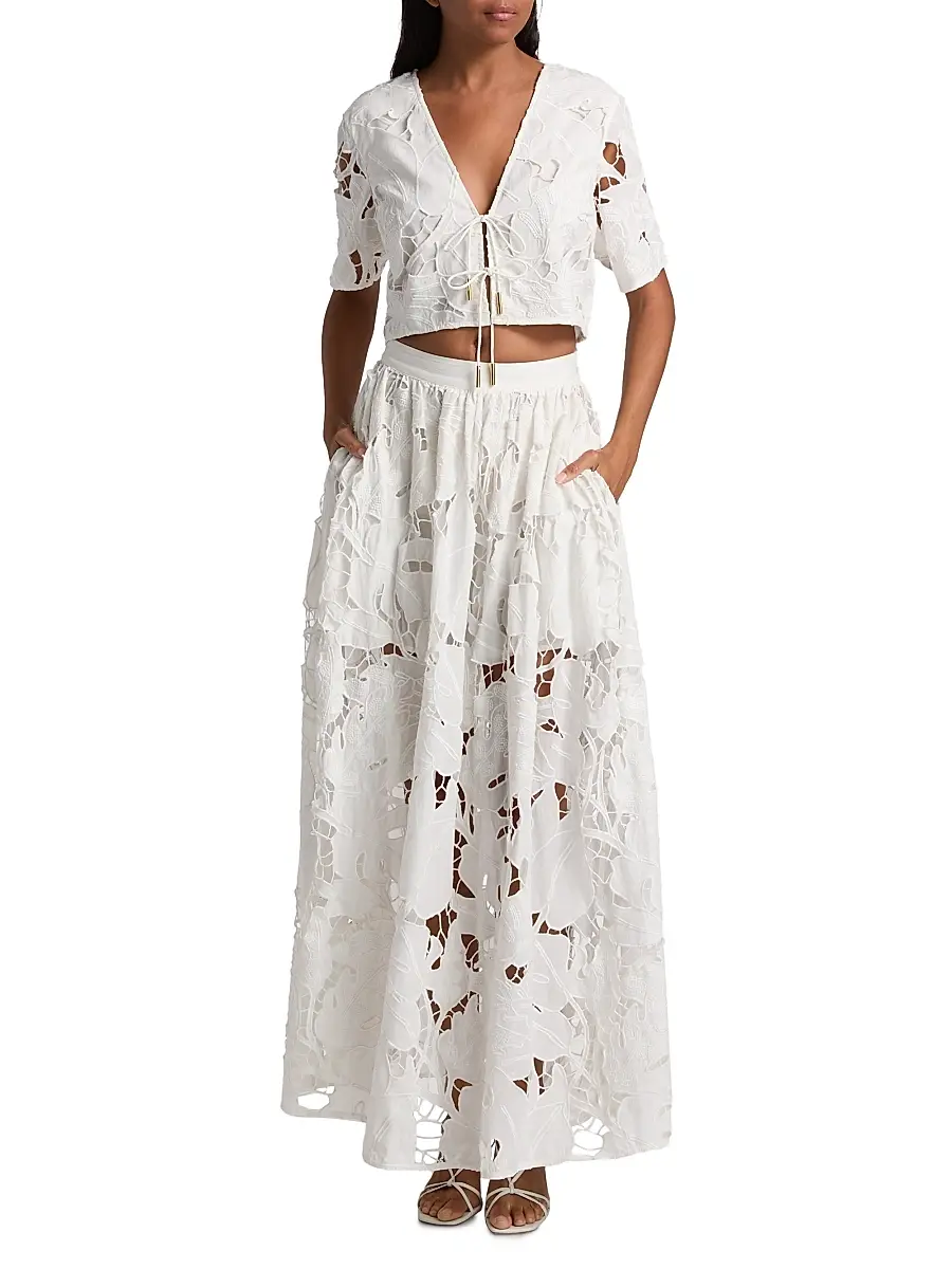 Amur Women's Tani Eyelet Top | Thumbnail 2