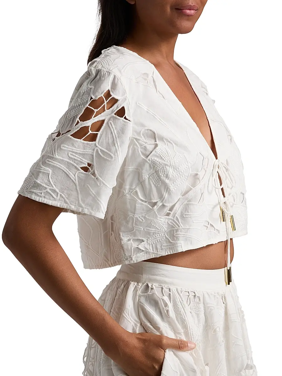 Amur Women's Tani Eyelet Top | Thumbnail 6