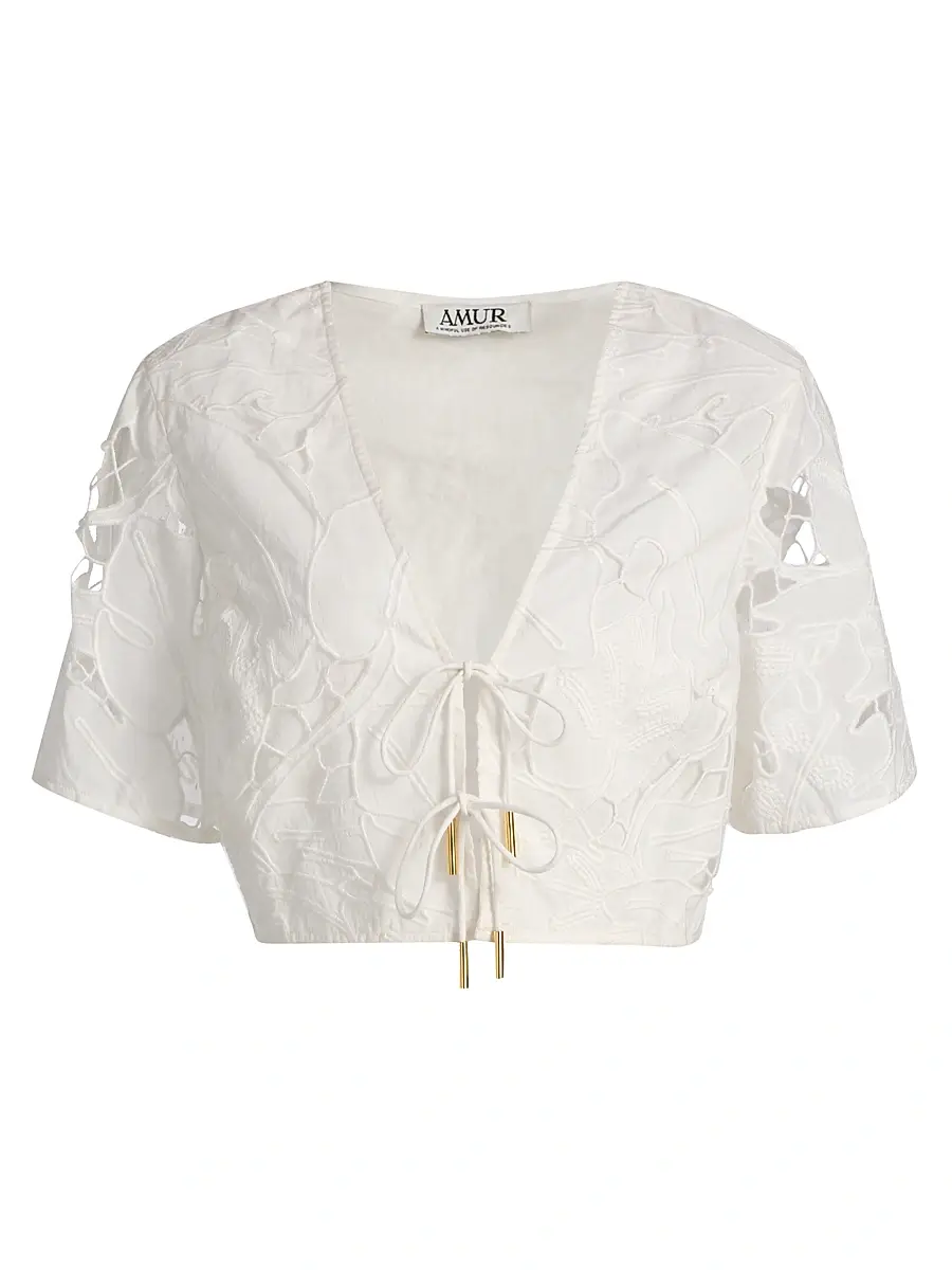 Amur Women's Tani Eyelet Top