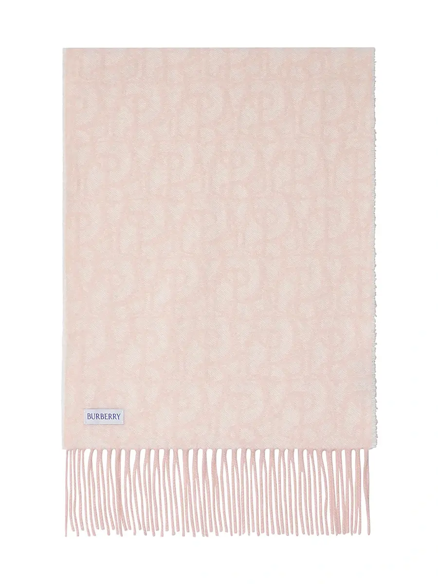 Burberry Women's Anagram Cashmere Scarf - Peony Pink | Thumbnail 4 Burberry Women's Anagram Cashmere Scarf - Peony Pink | Thumbnail 4