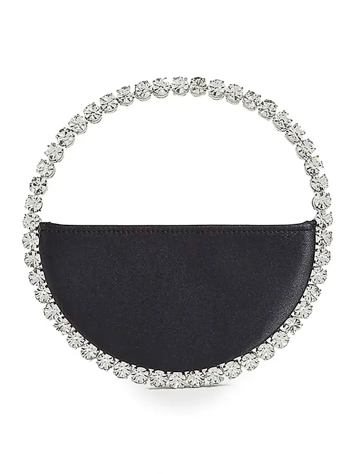 Women's Eternity Embellished-Handle Satin Clutch Women's Eternity Embellished-Handle Satin Clutch