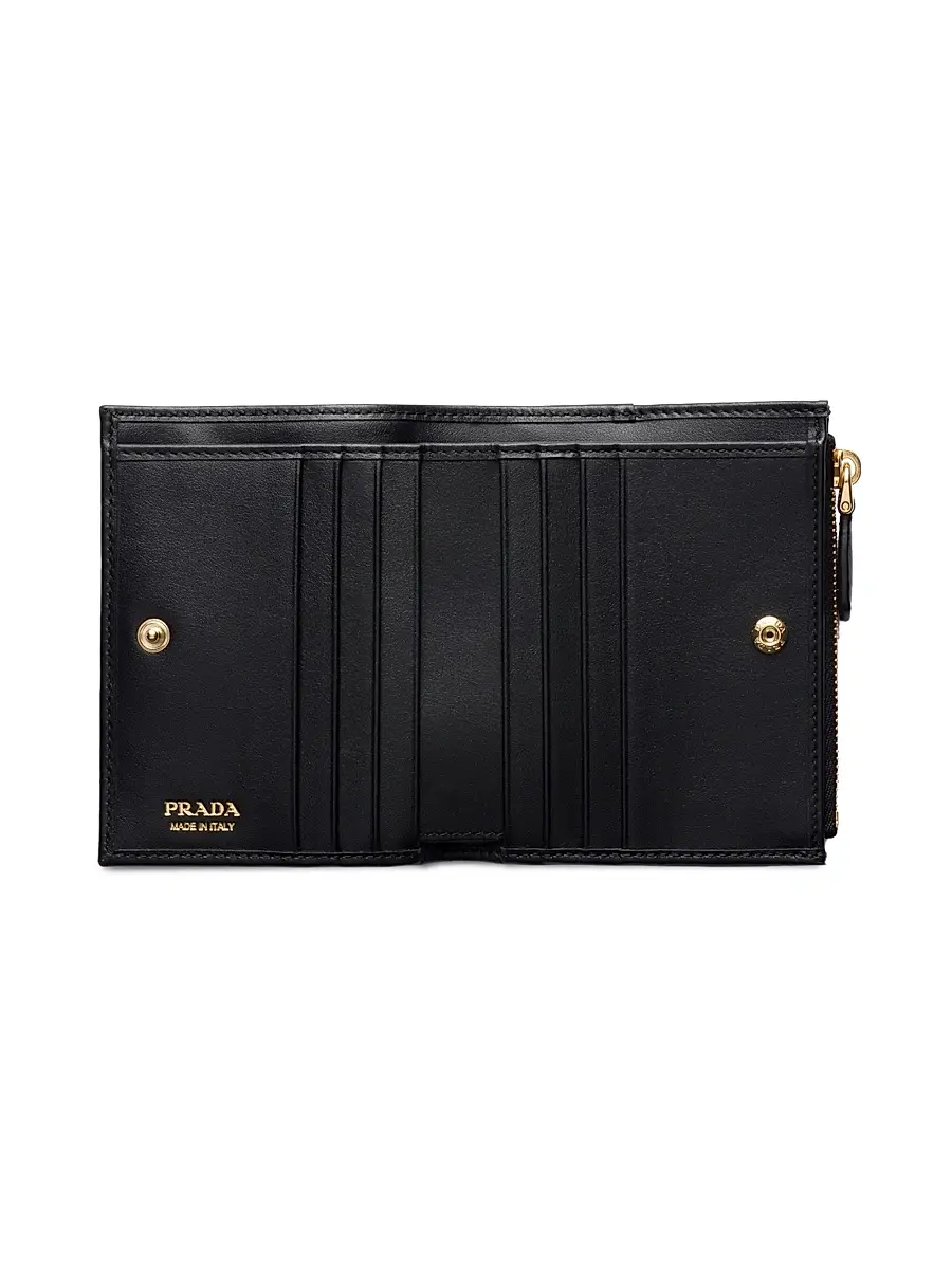 Prada Women's Leather Wallet - Black | Thumbnail 2 Prada Women's Leather Wallet - Black | Thumbnail 2