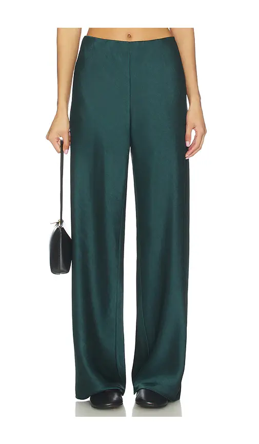 Vince High Waist Fluid Satin Bias Pant | Image 1 Vince High Waist Fluid Satin Bias Pant | Image 1