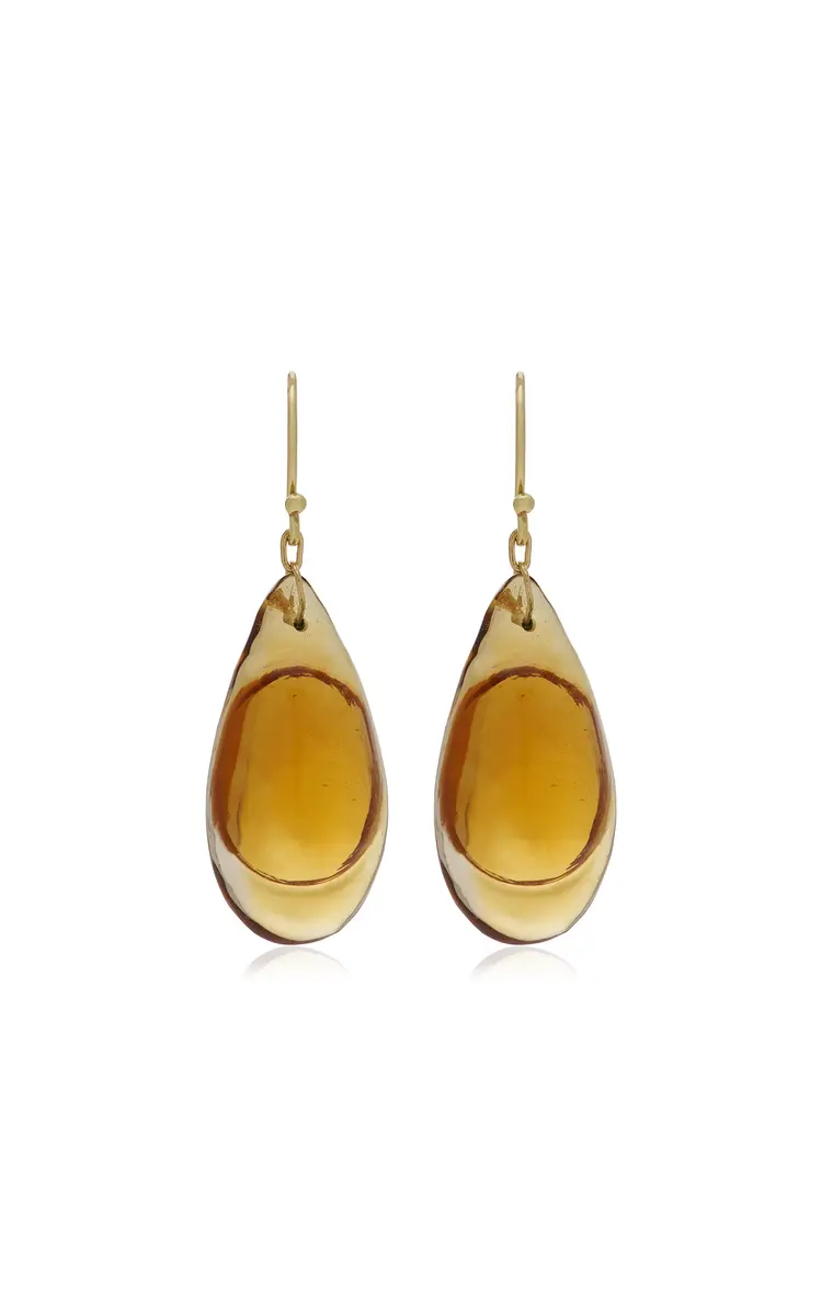 TEN THOUSAND THINGS Droplet 18K Yellow Gold Citrine Earrings | Thumbnail 4 TEN THOUSAND THINGS Droplet 18K Yellow Gold Citrine Earrings | Thumbnail 4
