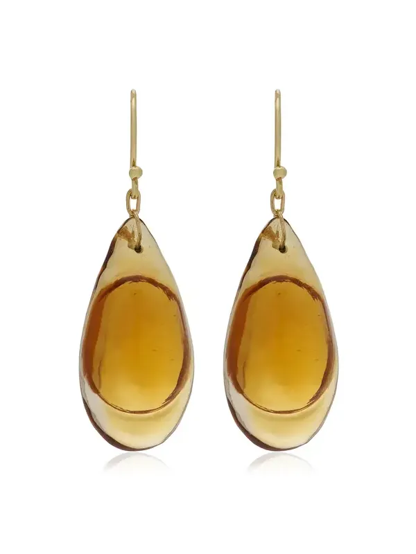 TEN THOUSAND THINGS Droplet 18K Yellow Gold Citrine Earrings