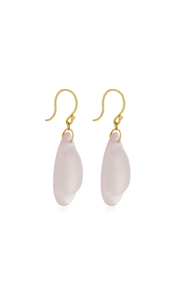 TEN THOUSAND THINGS Droplet 18K Yellow Gold Quartz Earrings | Thumbnail 3