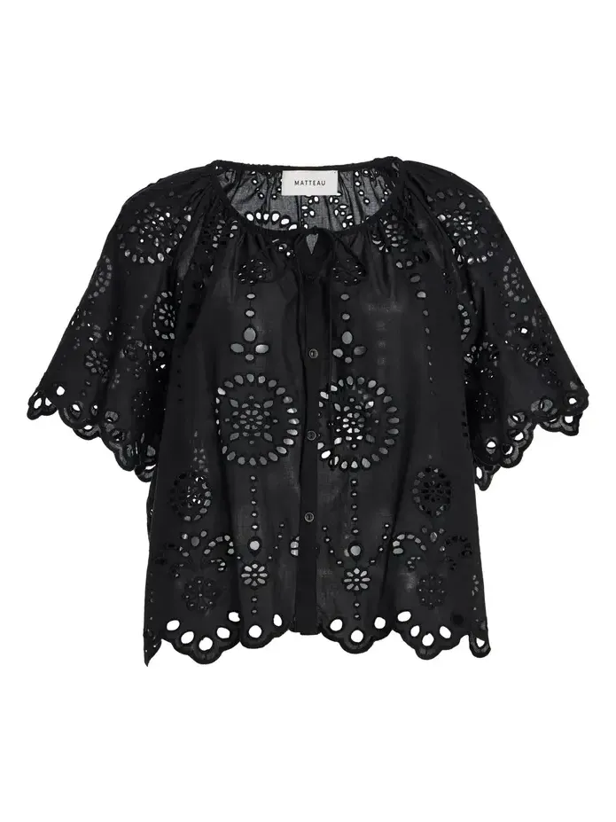 Cotton Broderie Anglaise Top Cotton Broderie Anglaise Top