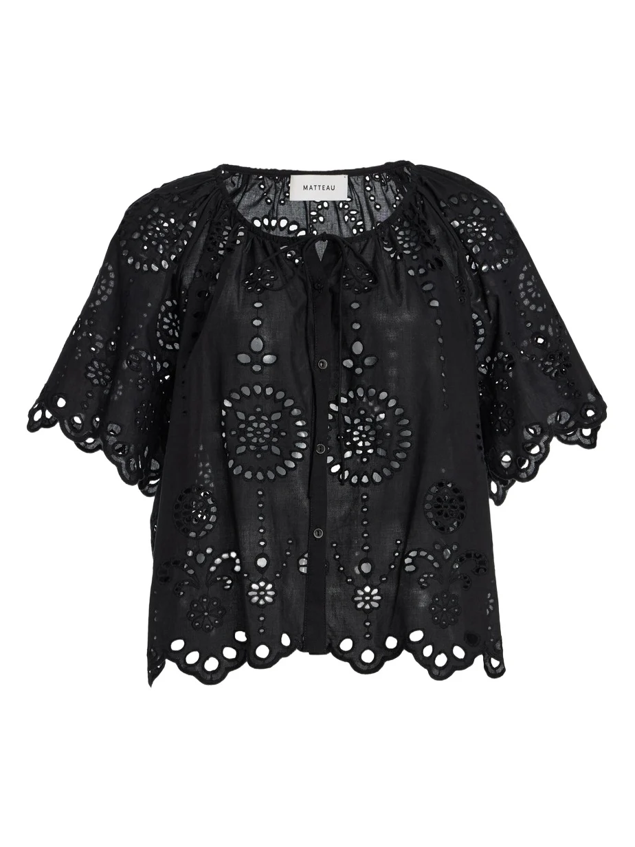 Cotton Broderie Anglaise Top Cotton Broderie Anglaise Top