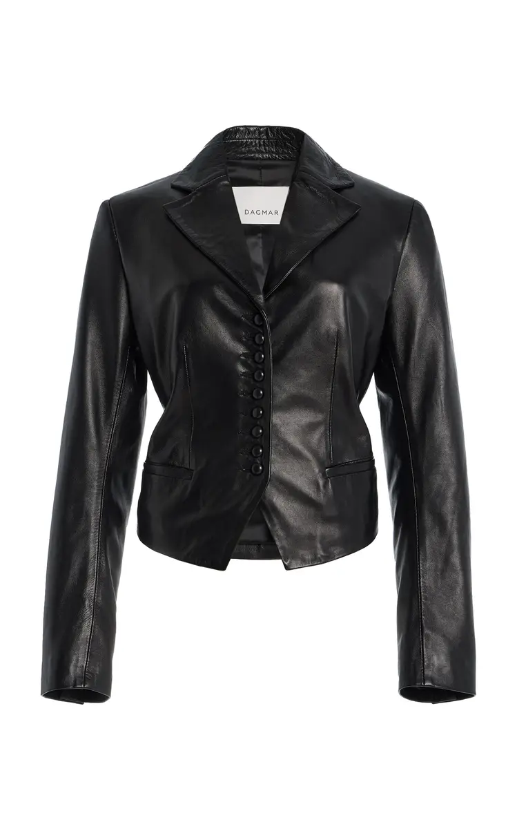 House of Dagmar Tailored Leather Blazer | Thumbnail 6 House of Dagmar Tailored Leather Blazer | Thumbnail 6