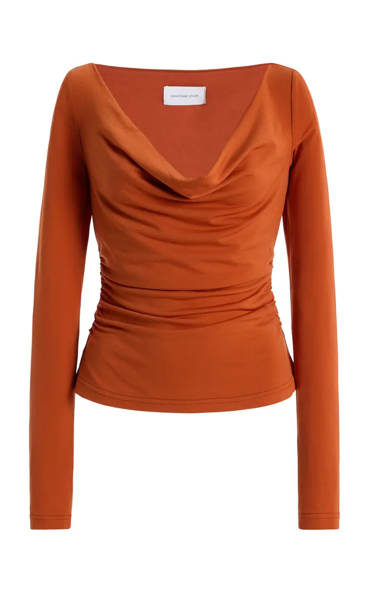 Significant Other Luisa Draped Jersey Top
