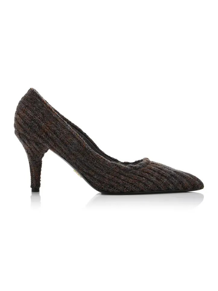 Prada Knit Wool Pumps
