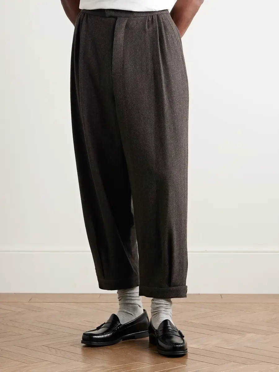 Amomento Tapered Wool Trousers - Men | Thumbnail 3