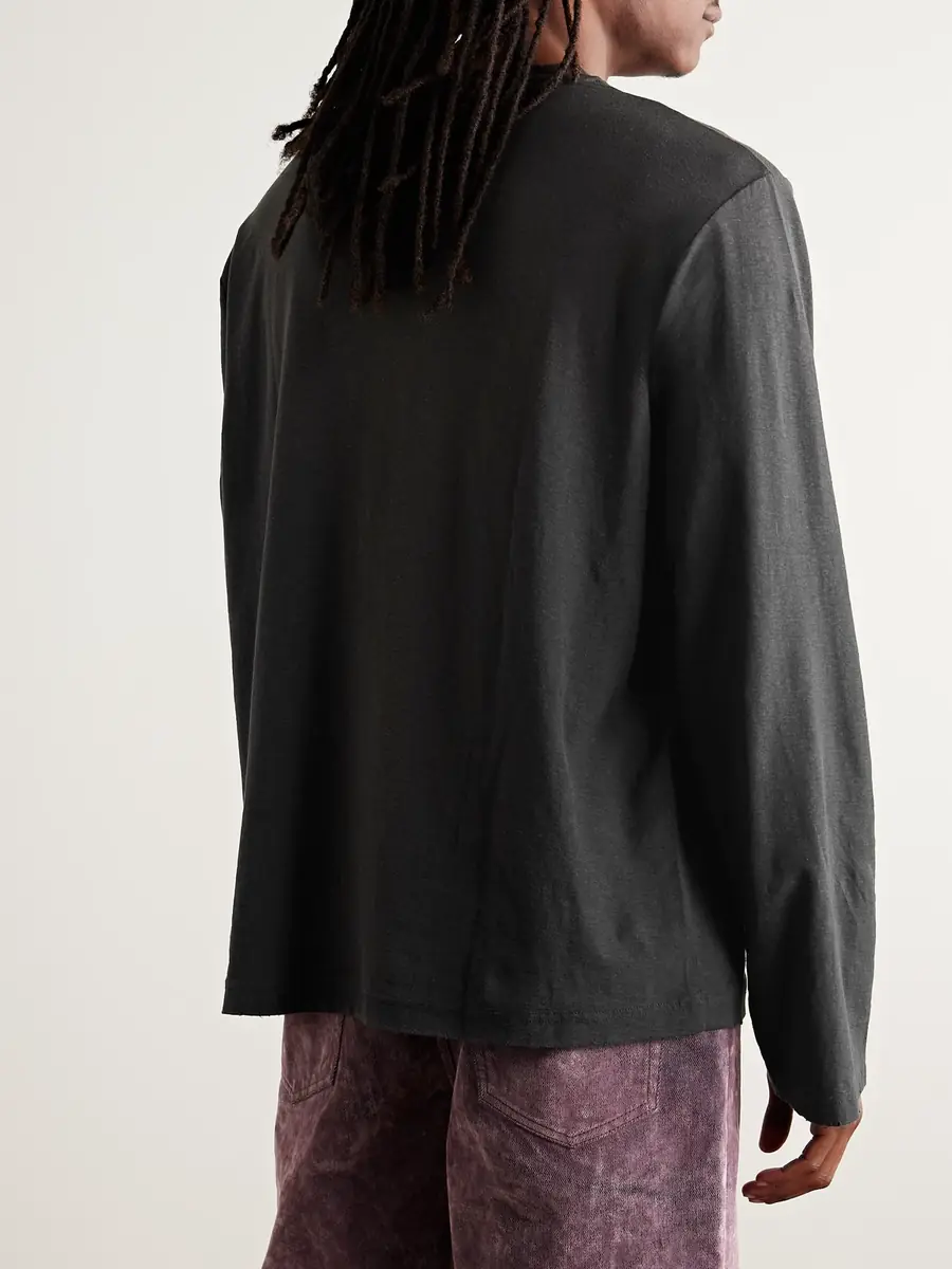 Acne Studios Printed Organic Cotton And Hemp-blend Jersey T-shirt | Thumbnail 3 Acne Studios Printed Organic Cotton And Hemp-blend Jersey T-shirt | Thumbnail 3