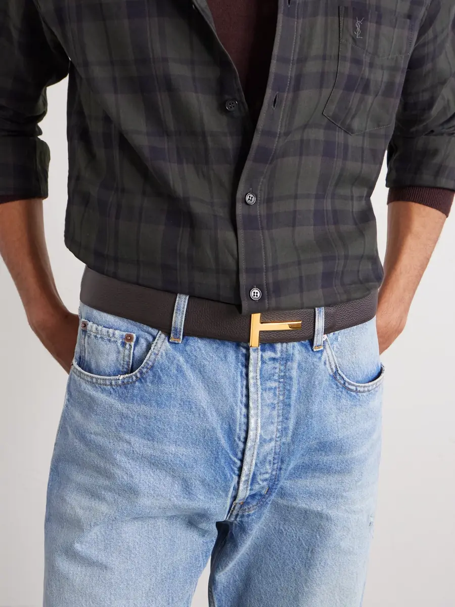 Tom Ford 4cm Full-Grain Leather Belt - Men | Thumbnail 3 Tom Ford 4cm Full-Grain Leather Belt - Men | Thumbnail 3
