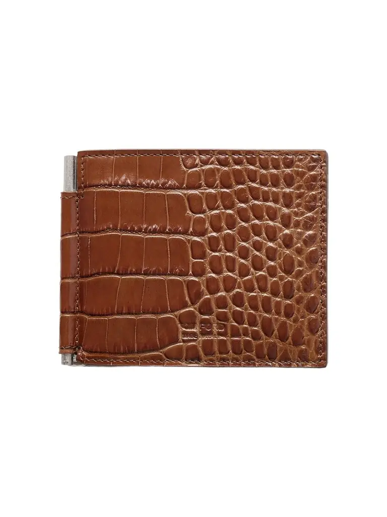 Tom Ford Croc-Effect Leather Billfold Wallet - Men | Image 1 Tom Ford Croc-Effect Leather Billfold Wallet - Men | Image 1