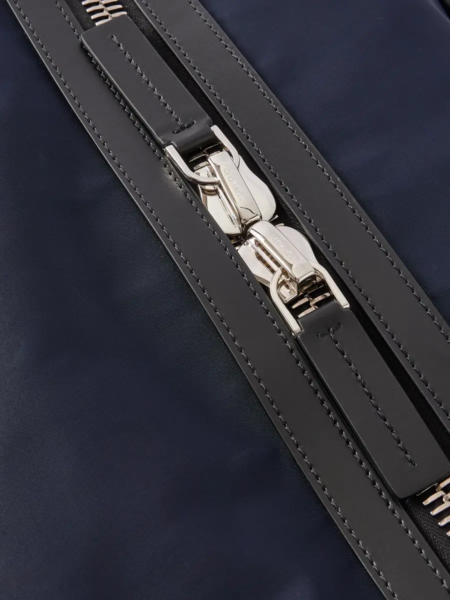 Tom Ford Leather-Trimmed Recycled-Nylon Weekend Bag - Men | Thumbnail 5 Tom Ford Leather-Trimmed Recycled-Nylon Weekend Bag - Men | Thumbnail 5