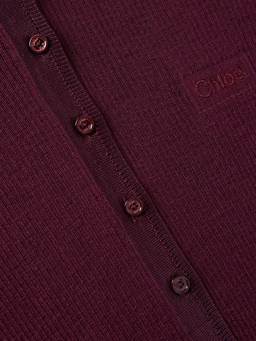 Chloé Silk-trimmed Ribbed Wool Sweater | Thumbnail 4