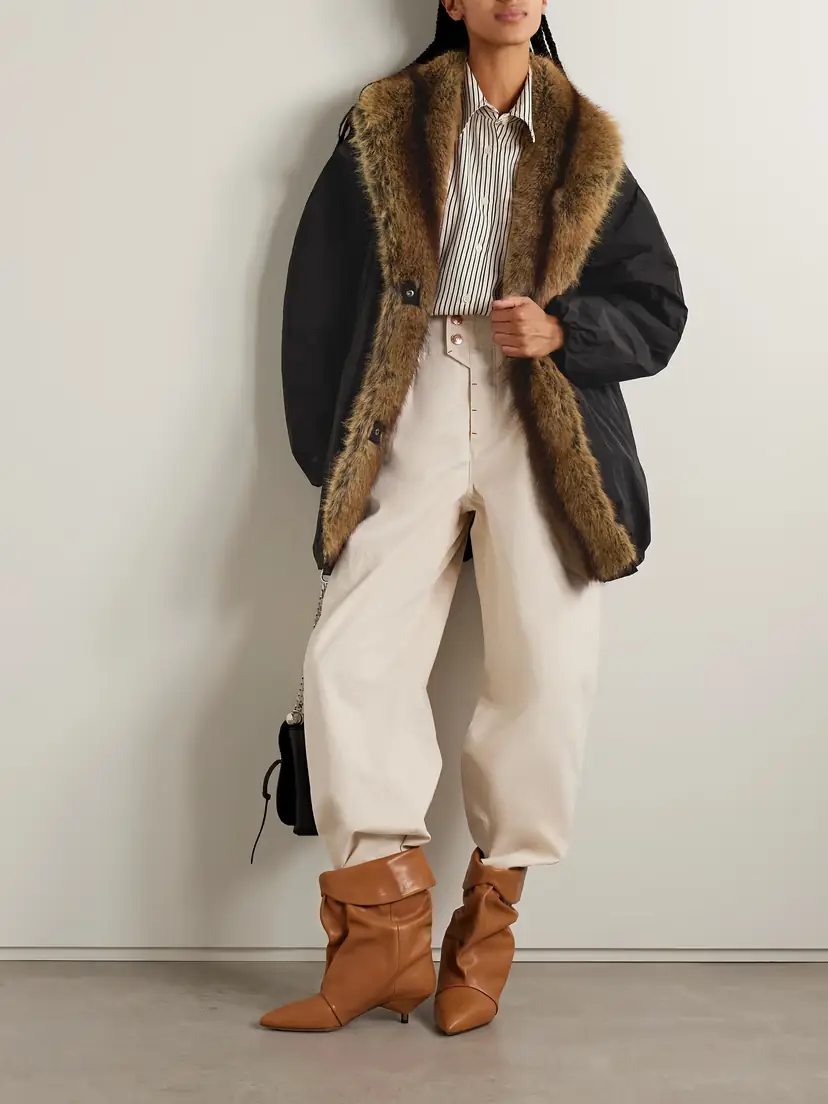 Isabel Marant Cardine Plush-trimmed Padded Shell Jacket | Thumbnail 2
