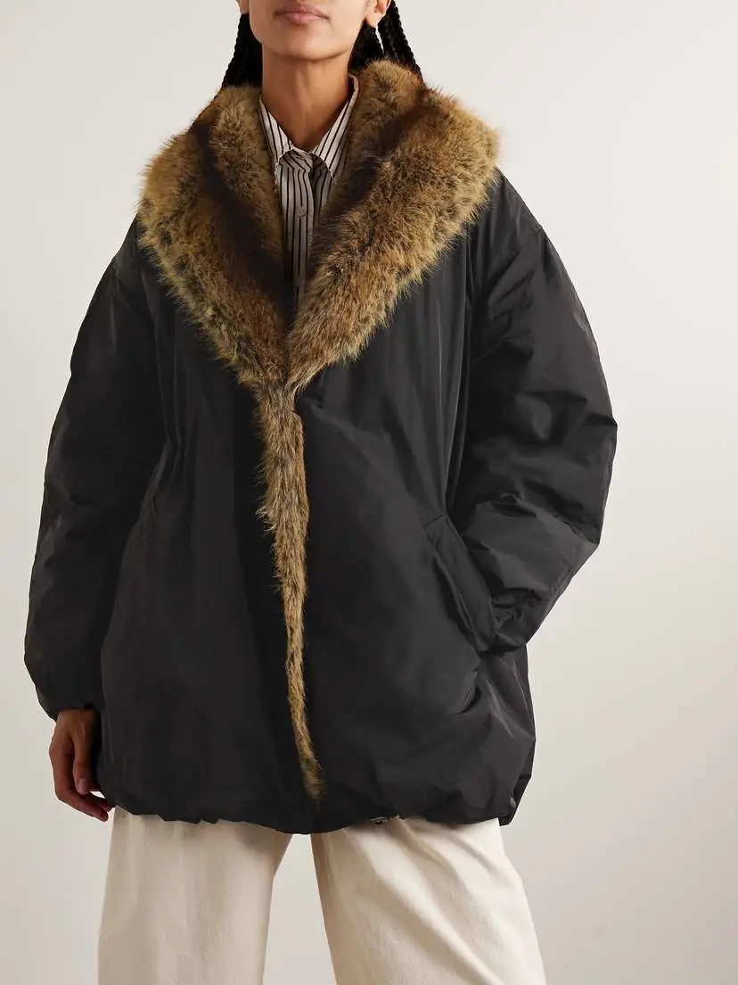Isabel Marant Cardine Plush-trimmed Padded Shell Jacket | Thumbnail 3
