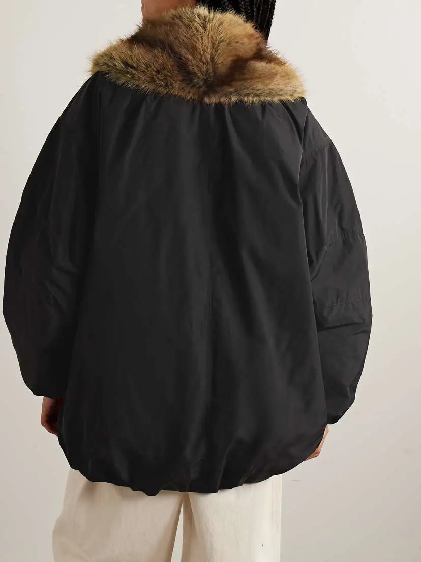 Isabel Marant Cardine Plush-trimmed Padded Shell Jacket | Thumbnail 4