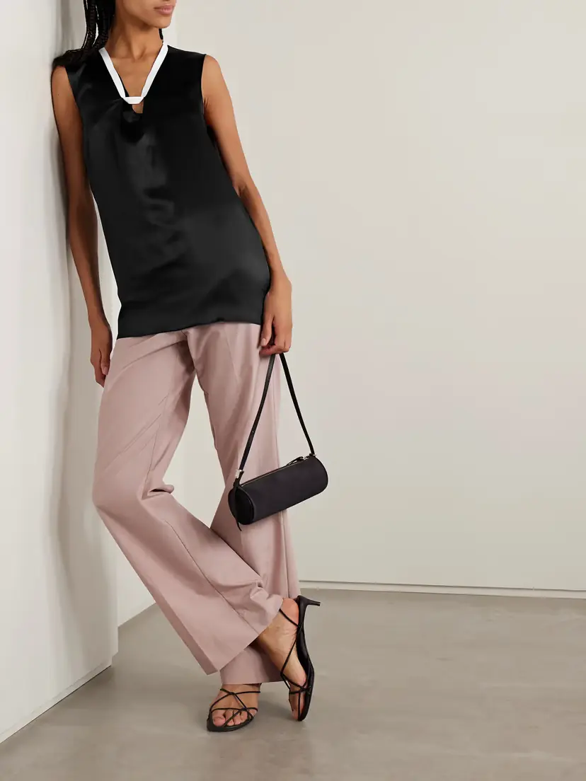 Sharon Wauchob Poutou Grosgrain-trimmed Silk Top | Thumbnail 2 Sharon Wauchob Poutou Grosgrain-trimmed Silk Top | Thumbnail 2